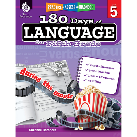 SHELL EDUCATION Shell Education 180 Days of Language Book, Grade 5 51170
